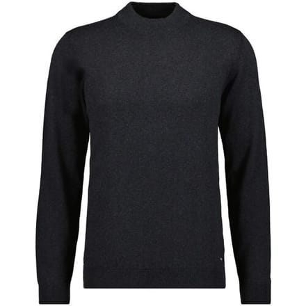 Ragman Trui Turtleneck Knitted Cotton Cashmere Antraciet / male