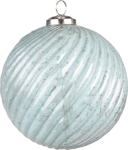 Clayre & Eef Kerstbal XL Overig Ø 15 cm Turquoise Glas Kerstballen