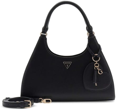 GUESS handtas schoudertas Isobel Girlfriend Carryall Black zwart