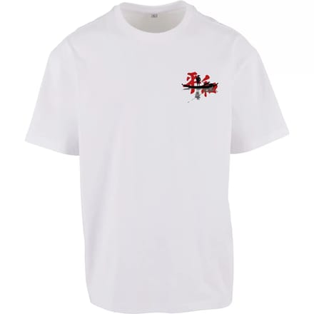 Mister Tee - True Warrior Oversize Heren Tshirt - S - Wit