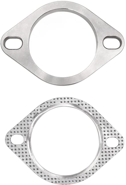 Allecto - Uitlaat Downpipe Flens - 3 Inch - Universeel - Metaallegering - Afdichting - Geschikt voor Catback Headers - 2 Bouten