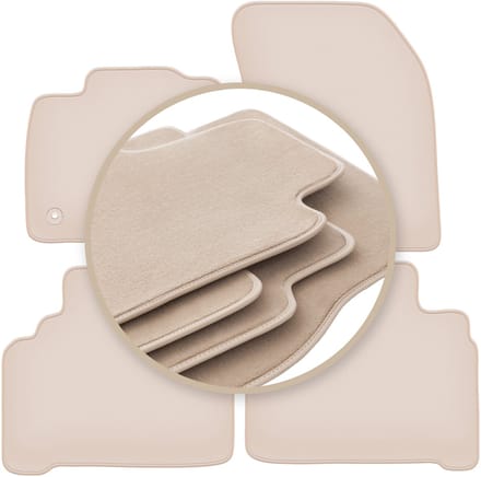 PREMIUM beige vloermatten voor: Ford Edge MK2 SUV 2014-