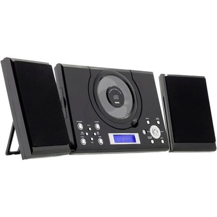 Roxx MC 201 Audio system AUX, CD, FM, Incl. remote control, Incl. speaker box, Alarm clock Black