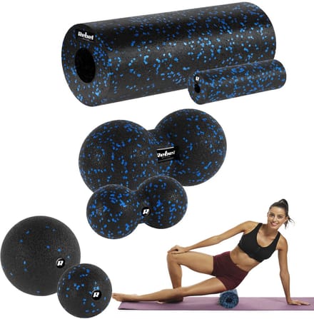 Massageset: Roller, 2x Bal, 2x Duoball, 6 Delig EPP