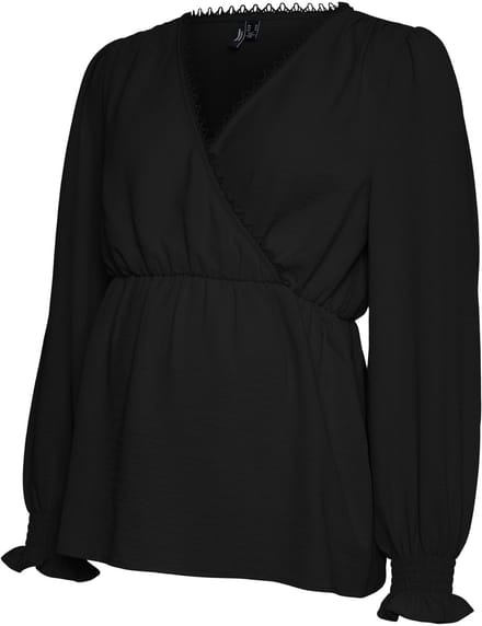Vero Moda Maternity Blouse Regular fit V-Hals Manchetten met elastiek Top