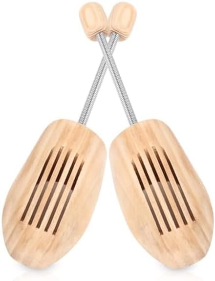 PromoHome Houten Schoenspanners Set van 2 - Met Metaalveer voor Optimale Vormbehoud