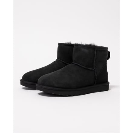 UGG® Classic Mini II for Women in Black, Size 3, Twinface/Polyester/Leather