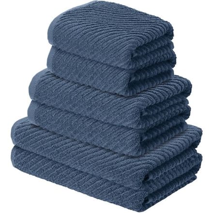 LIVARNO Handdoekenset, 6-delig (Blauw)