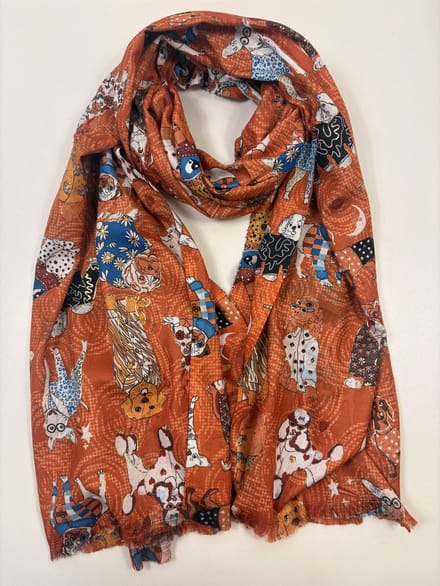 Leuke honden sjaal met glitter 20% katoen / 80% viscose