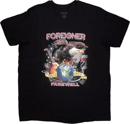 Foreigner - Farewell Eagle Heren T-shirt - S - Zwart