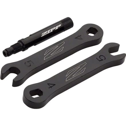 Zipp 60/404 Gekartelde Ventielverlengingen - Aluminium - 41 mm - Zwart