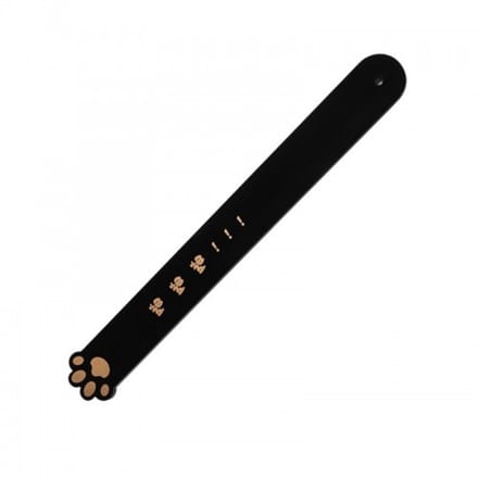 Nooitmeersaai - Paddle kattenpoot vorm - Kunststof - Zwart - 30cm