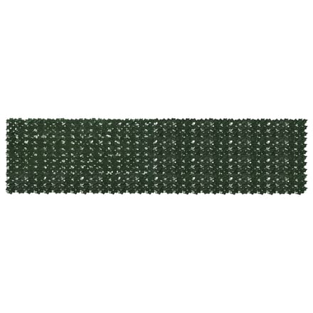 vidaXL - Balkonscherm - met - bladeren - Donkergroen - 400 - x - 100 - cm