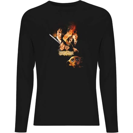 Harry Potter Chamber Of Secrets Unisex Long Sleeve T-Shirt - Black - S