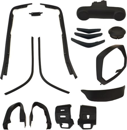 Sierlijst set compleet Power1 voor Vespa Sprint mat zwart