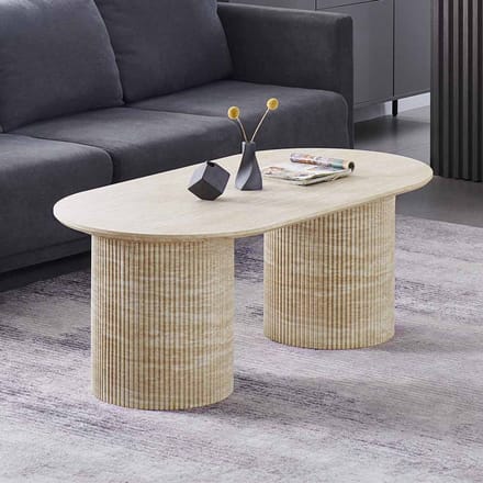Milton & Oldbrook Salontafel 120 cm Geneva Travertinlook
