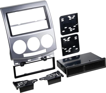 2-DIN Paneel geschikt voor Mazda 5 (CR) 2005-2010 - Kleur: zilver (METRA)