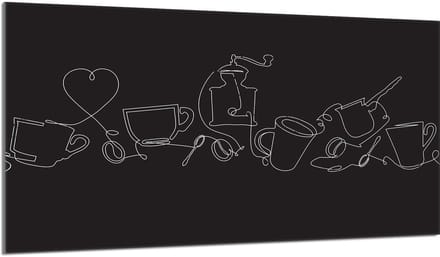 TMK ArtDeko - Serie Snijplank - Glas - Bescherming Keuken - 90x52 cm