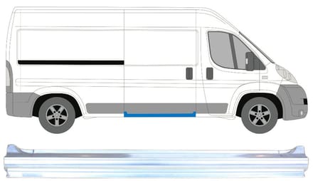 Volledige dorpel schuifdeur voor Citroen Jumper 2006-2026 / Rechts