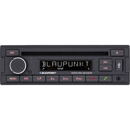 Blaupunkt Barcelona 200 DAB BT – 1-DIN autoradio met DAB+, Bluetooth, CD, USB & AUX – 4× 40 W