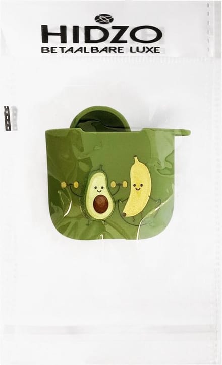 Hidzo hoes voor Apple's Airpods - Hard Case - Banaan Avocado - Groen