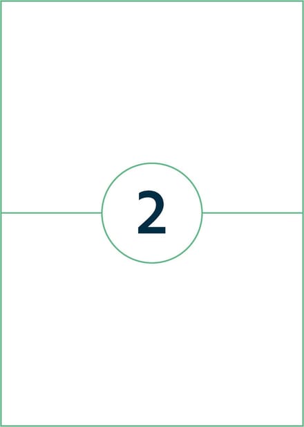 Etiketten Rillprint, 89123, 210x148mm, 2 op een vel