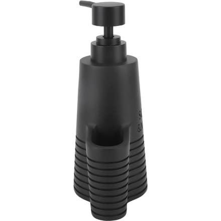 Afwasmiddeldispenser RVS Afwasmiddeldispenser met Schoonmaakborstel voor Keuken black