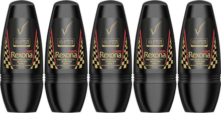 Rexona Men Lotus F1 Anti Transpirant Deo Roller - 5 x 50ml - Deodorant Man - 5 x 50ml - Deodorant Roller - Deodorants