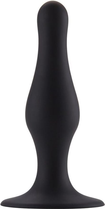 Butt Plug with Suction Cup - Small - Black