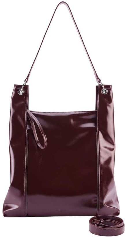 SEIDENFELT MANUFAKTUR schoudertas Delary Hobo Bag Deep Red donkerrood