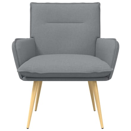 vidaXL - Fauteuil - Lichtgrijs - Stof
