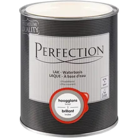 Perfection Houtlak Lak - Hoogglans - Ivoor - 750ml