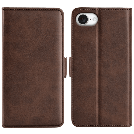 Comfycase Apple iPhone 16e/17e Bookcase Hoesje Bruin