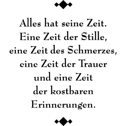 Clear Stamps "Alles hat seine Zeit"