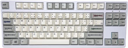 Office Grey Keycaps - Keycaps voor Gaming Toetsenbord - Cherry - PBT - Dye-Sub - 143 Keys