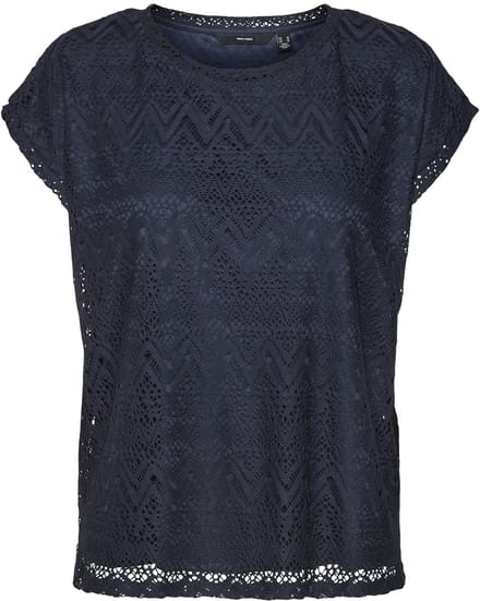 Vero Moda T-shirt Vmmaya Ava Top Jrs Spe 10304457 Navy Blazer Dames Maat - S