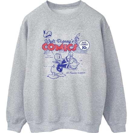 Disney Heren Donald Duck Comics Sweatshirt (Sportgrijs)