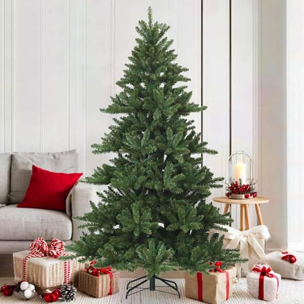 vidaXL - Kunstmatige - Hinged - Kerstboom - Groen - 180 - cm - PVC, - staal