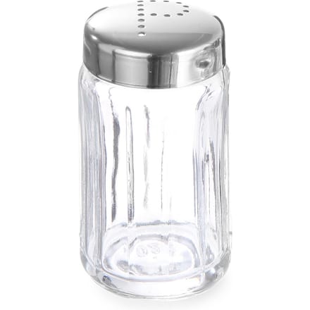 HENDI Peperstrooier set – glas en roestvrij staal – vaatwasmachinebestendig – 6 stuks