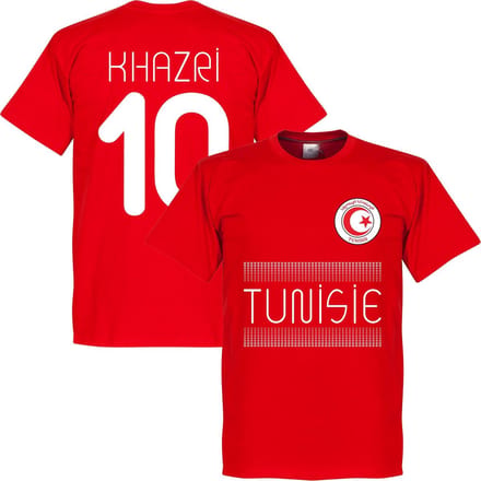 Tunesië Khazri 10 Team T-Shirt - Rood - S