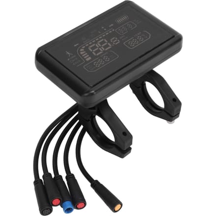 Elektrische Fiets Display Paneel Snelheid Versnelling Vermogen Modus Indicator Meter Waterdicht voor Elektrische Fiets Modificatie black