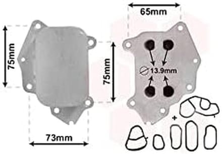 Olieradiator voor Citroen C4 1.6HDi Motor (DV6ATED4)