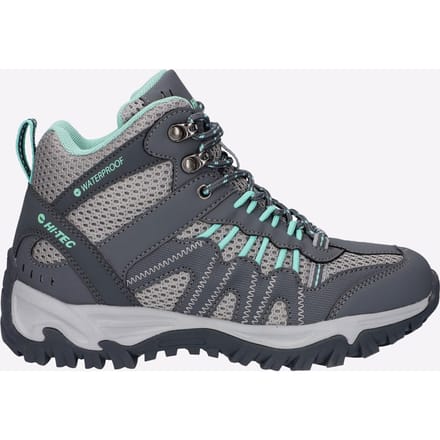 Hi-Tec Jaguar Mid Dames Wandelschoenen Van Polyester In Antraciet/Grijs/Cool Grijs