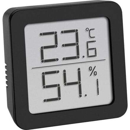 TFA Dostmann 30.5051.01 Thermo- en hygrometer Zwart