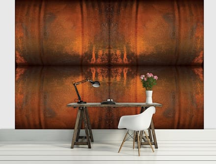 Poster | Bruin , Oranje | 104 x 70,5 cm