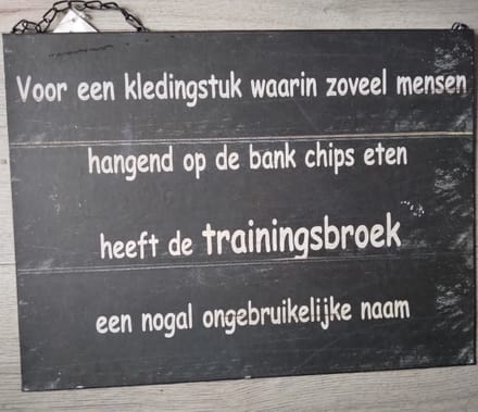 MadDeco - tekstbord - "Voor een kledingstuk"