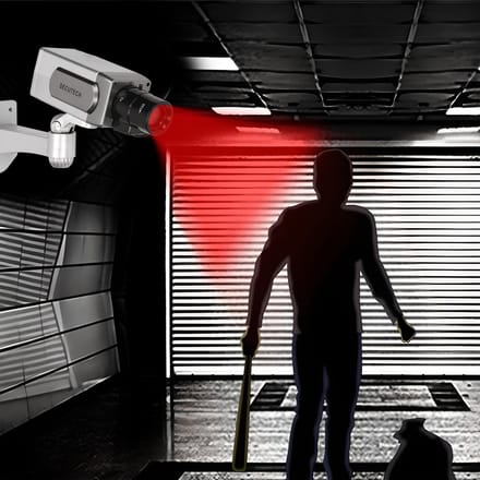Solidchoice - Dailygoody - Rotatable Dummy Camera - Realistische Neppcamera voor Binnen en Buiten met Flits LED