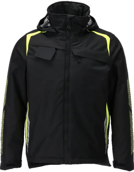 Mascot Accelerate Safe Winterjas 23035-231 - Zwart/hi-vis geel - 2XL