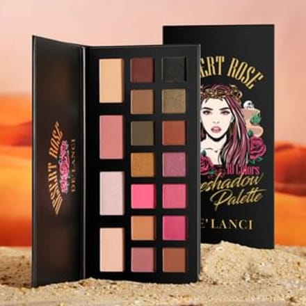 DE'LANCI - 18 Colors Eyeshadow Palette - Desert Rose #Desert Rose - 37g