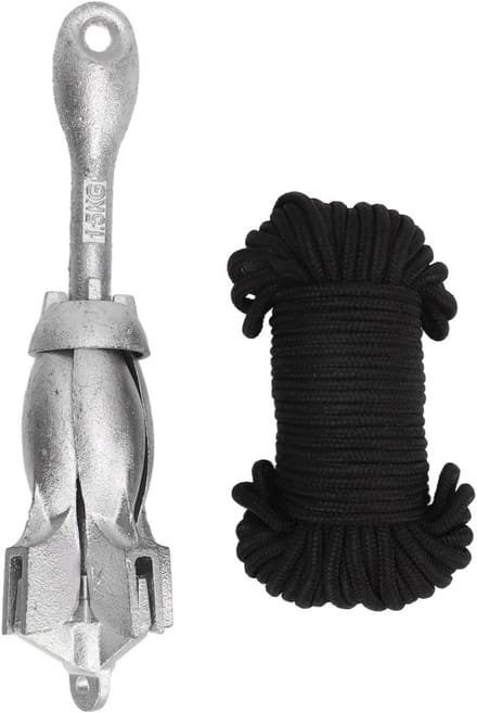 Opvouwbaar Bootanker 1,5 KG met 20M Touw voor Alle Boten